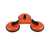 Asixxsix Glass Suction Cup Lifter, Heavy Duty Aluminum Alloy Tile Suction Cup Tool Dent Puller with Flip-Down Tabs and Strong Rubber Pad for Lifting and Moving Glass (3 Claws)