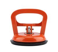 Asixxsix Glass Suction Cup Lifter, Heavy Duty Aluminum Alloy Tile Suction Cup Tool Dent Puller with Flip-Down Tabs and Strong Rubber Pad for Lifting and Moving Glass (1 Claw)