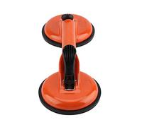 Asixxsix Glass Suction Cup Lifter, Heavy Duty Aluminum Alloy Tile Suction Cup Tool Dent Puller with Flip-Down Tabs and Strong Rubber Pad for Lifting and Moving Glass (2 Claws)