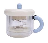 Asixxsix Greek Yogurt Strainer, Reusable Whey Separator with Fine Mesh Bag and Lid for Homemade Thick Greek Yogurt, Soybean Milk, Soup, Easy to Clean (Blue)