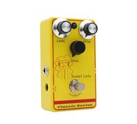 Asixxsix Guitar Overdrive Pedal, Sweet Lady Touch Sensitive Low Gain Overdrive Effector with Focus Control for Electric Guitar, True Bypass, DC 9V, Aluminum Alloy Casing