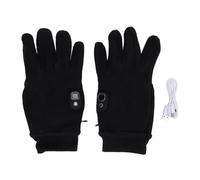 Asixxsix Heated Gloves, Rechargeable Electric Heating Gloves for Men Women, Windproof Washable Plush Padded Hand Warmer Gloves with 3 Heating Levels for Skiing, Outdoor, Cycling, Hiking
