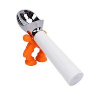 Asixxsix Heated Ice Cream Scoop, LED Display Rechargeable Electric Warming Scooper, Heating Up to 158°F Zinc Alloy Ice Cream Scooper for Hard Ice Cream and Desserts (White)