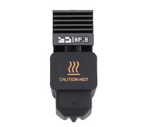 Asixxsix High Hotend, All Metal Integrated Hot End with Plated Copper Block and Ti Alloy Heatbreak, 0.8mm Hardened Steel Nozzle, for Bamboo Lab H2S H2D P2S A1 Series 3D Printer