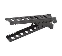 Asixxsix Hot Plate Gripper, Aluminum Alloy Anti Scalding Hot Bowl Dish Plate Gripper Clips Tongs Clamp Holder, Pizza Pan, Bowl Retriever for Moving or (Black)