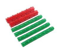 Asixxsix Hotel Game Replacement Pieces, Plastic Lightweight Wear Resistant Drop Resistant Game Board Pieces, Houses Hotels Set with 10 Red Houses 30 Green for Board Games