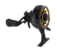 Asixxsix Ice Fishing Reel, Advanced Antifreeze Lubrication System Magnetic Drop System Metal Lightweight Design, with Quick Adjustment for Deep Sea River Lake Saltwater Fishing (Right Hand)