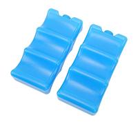 Asixxsix Ice Packs, 2PCS Contoured Freezer Pack for Milk Bottle, Lunch Bags, Cool Backpacks, Safe and Environmental Insulated Bags, Reusable Cool for Beer, Cans, Soda