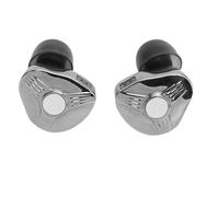 Asixxsix In Ear Monitors, 10mm Driver HiFi Stereo IEM Headphones, Noise Isolating Wired Earbuds with Detachable Silver Plated Cable for Musicians Singers Audiophiles Studio