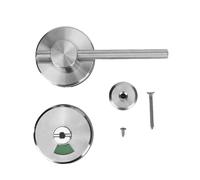 Asixxsix Indicator Lock, 4.3 X 2.1 Inch Durable Privacy Lever Lock, Zinc Alloy Stainless Steel Rotating Indicator Door for Toilet Public Restrooms Restaurants Hospitals Offices