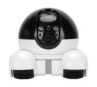 Asixxsix Indoor Camera, 2 Way Talk 2 Lens Design Smart Security Camera Movable Pet Camera Long Battery Life Security Camera Indoor with Phone App for Baby Pet Monitor (32G 300W)