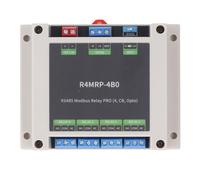 Asixxsix Industrial Modbus, Relay Module with 485 Interface Multi Isolation Protection Circuits Industrial Grade Rail-Mount Case for Industrial Automation Application