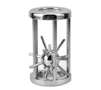 Asixxsix Intelligent Alloy Puzzle Lock Educational Toy for Adults, Safe Portable Intelligence Buckle for Stress Relief, Zinc Alloy, As Pictures Shown