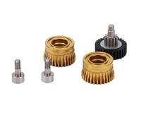 Asixxsix K1 Extruder Gear, Plated Hardened Steel Dual Bearing Upgrade Kit with All Metal Filament Drive, Filament Extruder for K1 K1 Max K1C Ender 3 V3 Ender 3 V3 Plus