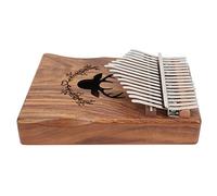 Asixxsix Kalimba, 17 Keys Finger Piano with Acacia Wood Construction for Balanced Sound Comfortable Holding Engraved Notes and Note Stickers for Kids Adults Beginners Professionals