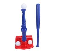 Asixxsix Kids Tee Ball Set, Plastic Baseball Training Equipment with Spiral Design for Hand Eye Coordination and Safe Play, Indoor Outdoor Toy for Boys Girls
