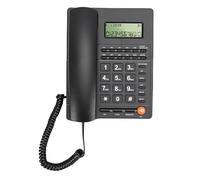 Asixxsix Landline Telephone, Corded Phone with Caller ID Adjustable Ringer Volume, Speakerphone Flash Redial Mute Functions for Home Office Hotel with No Power Needed, Home Phone (Black)