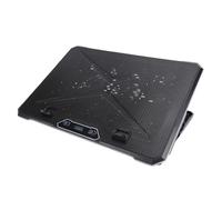 Asixxsix Laptop Cooling Pad, 8 Height Adjustable Multi Color RGB 10 Lighting Modes Ergonomic Gaming Cooler with 2 USB Ports and Phone Stand for 12 to 19 Inch Laptops on Desk or Lap (14 Fans)