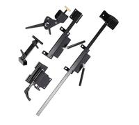 Asixxsix Lathe Tool Sharpening Jig, Steel 4 Axes Multifunctional Grinding Jig with 3 Primary Grinding Methods for 8in Grinders Wood Chisels Gouges Carving Tools Woodworking Scrapers