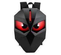 Asixxsix LED Backpack, Programmable Motorcycle Backpack with LED Eyes, Water proof Hard Case Motorbike Bag, LED Color Screen DIY Laptop Backpack for Riding, Cycling, Travel