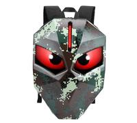 Asixxsix LED Motorcycle Backpack, 60x32 Pixels LED Helmet Bag APP Control Programmable LED Eyes Backpack for Men, Water Proof Riding Laptop Bag with Full Color Display