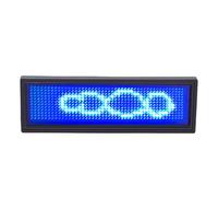 Asixxsix LED Name Tag, 12x48 Pixels Programmable Rechargeable LED Name Badge e Mini Scrolling Sign for Restaurant Shop Exhibition Trade Show Party Nightclub Hotel