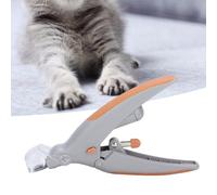 Asixxsix LED Pet Nail Clipper with 5X Magnifier for Dog Cat Safety Trimming, Anti-slip Handle, for Daily Grooming, ABS Grey 5.71x3.54 Inch