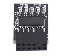 Asixxsix LPC SPI 12Pin TPM 2.0 Module Black Colour, Secure Encryption Board for GIGABYTE, Easy Install for Data Protection