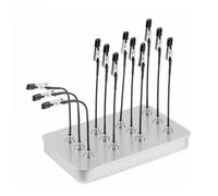 Asixxsix Magnetic Helping Hands for Soldering, Magnetic Third Hand Tools Soldering Station with 12 Flexible Clips & Steel Box, Welding Auxiliary Tool Model Painting PCB Holder