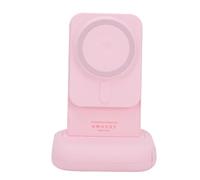 Asixxsix Magnetic Phone Camera Grip, Expandable Phone Camera Handle with Bluetooth Shutter Remote Cold Shoe Mount 1/4in Screw, for Watching Shows, Video Chatting (Pink)