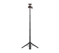 Asixxsix Magnetic Quick Release Tripod for Action Camera, Compact Extendable Tripod Stand with 360° Rotatable Ball Head and Anti Slip Pad, for Live Streaming Travel Vlog Selfie