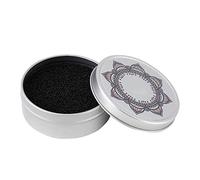 Asixxsix Makeup Brush Cleaning Tool, Gentle On-the-Go Eyeshadow Color Remover, with Aluminum Box for Compact Storage and Minimal Brush Quantities