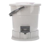 Asixxsix Manual Spin Dryer, 3.17 Gallons Capacity Non-Electric Portable Clothes Dehydrator Foot Mini Laundry Machine Draw Cord Dryer with Clear Top Cover for Camping Apartments Dorm