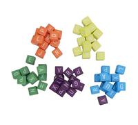 Asixxsix Matching Letter Game, Dynamic Letter and Thousands Of Combinations Word Spelling Dice Game 60 Dices Vocabulary Building Dice Plastic for 1 To 5 Players