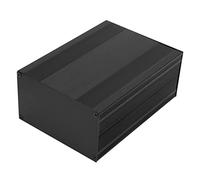 Asixxsix Matte Black Aluminum Amplifier Printed Circuit Board Instrument Box - Long Service Life - for Projects and HeatDissipating Aluminum Casing