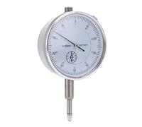 Asixxsix Mechanical Pointer Dial Indicator with Shockproof Inner, Stainless Steel, High Accuracy, Clear Display for Fine Machining, Manufacturing, Aviation, Mold (0-10mm)