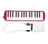 Asixxsix Melodica, 32 Key Melodica Instrument with Carrying Bag, Piano Keyboard with a Cornet Mouthpiece, Plastic, for Kids Adults Beginners Professional (Red)