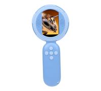 Asixxsix Microscope for Kids, 2MP 100X Magnification ABS Rechargeable Handheld Digital Miniscope with LED Light 2.0" Screen, Portable Pocket Microscope for Exploration Classroom