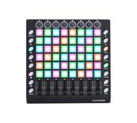 Asixxsix MIDI Controller Drum Pad, Portable Drum Machine with 48 RGB Backlit Velocity Sensitive Pads, 8 Assignable Knobs, 8 Sliders & 16 Function Buttons, USB MIDI Pad for Music