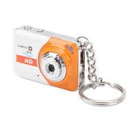 Asixxsix Mini Camera, 58g HD Small Security Camera with Motion Detection, Body Worn Cam, Cameras, Keychain Video Recorder for Webcam for Cycling, Home, Office Security (Orange)