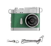 Asixxsix Mini Digital Camera 1080P Retro Keychain Camera with LED Fill