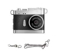 Asixxsix Mini Digital Camera 1080P Retro Keychain Camera with LED Fill
