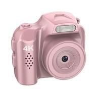 Asixxsix Mini Digital Camera, 64MP 4K 78° View Wide Digital Video Recorder, 1.54 Inch Hd Screen 19 Retro Filters Digital Camcorder for Travel Vlog Night Shots (Pink)