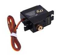 Asixxsix Mini Digital Servo, IP66 Water Proof Full Metal Gears ABS Heat Dissipation 17G Digital Servo, Micro Motor with 25T Horn for 1/14 1/16 /18 RC Crawler Car Boat Airplane Robot