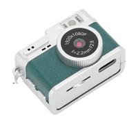 Asixxsix Mini Keychain Camera, 1080P FHD Retro Digital Camera with 0.96 Inch Color Screen, 64GB Card, 4 Filters, LED Light, Type C Port, for Travel Study Recording (Green)