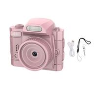 Asixxsix Mini Keychain Camera, 64MP 4K Ultra HD Portable Camera Keychain, 78° Wide Angle Lens 19 Filter Effects 1.54 Inch HD Display Long Battery Life Lightweight Micro Video (Pink)