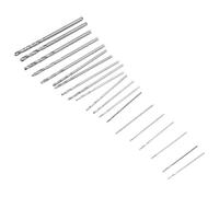 Asixxsix Mini Micro HSS Twist Drill Bit Set 20pcs for Wood Plastic, Precision CNC Machining, Ideal for Woodworking Drilling, Electronic Product Repair