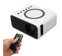 Asixxsix Mini Projector, Full HD 1080P Portable Projector Home Theater Movie Projector with Remote Control Compatible with IOS/Android Phone/Tablet/Laptop/PC, for Home Cinema Outdoor