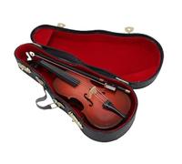 Asixxsix Miniature Cello Model, Wooden Mini Musical Instrument Replica with Stand Bow and Case, Cello Instruments for Home Decoration Bedroom Office Dollhouse Display
