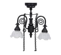 Asixxsix Miniature Dollhouse Light, 1:12 Scale Dollhouse Ceiling Lamp, Doll House LED Miniature Ceiling Lamp, Miniature Dollhouse Light Hanging Lamp, Dollhouse Furniture, Dollhouse Decor